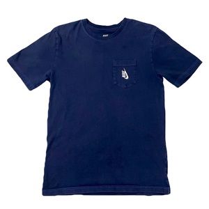 Simple Embroidered Nike Navy Blue T-Shirt ✔️